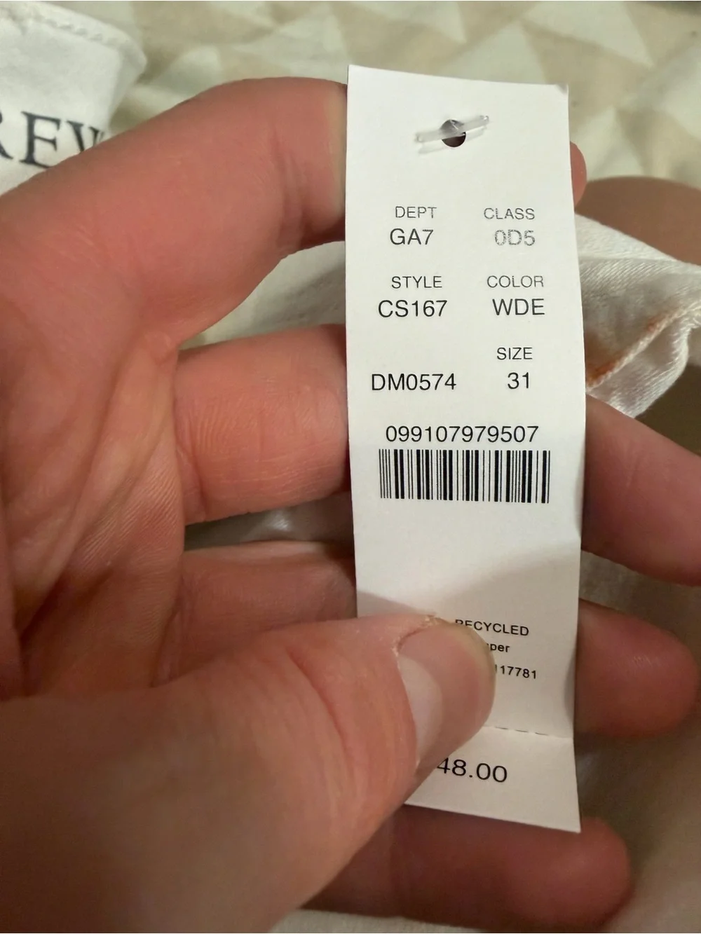 J crew Charley kickout cropped jean in super-stretch Item CS167